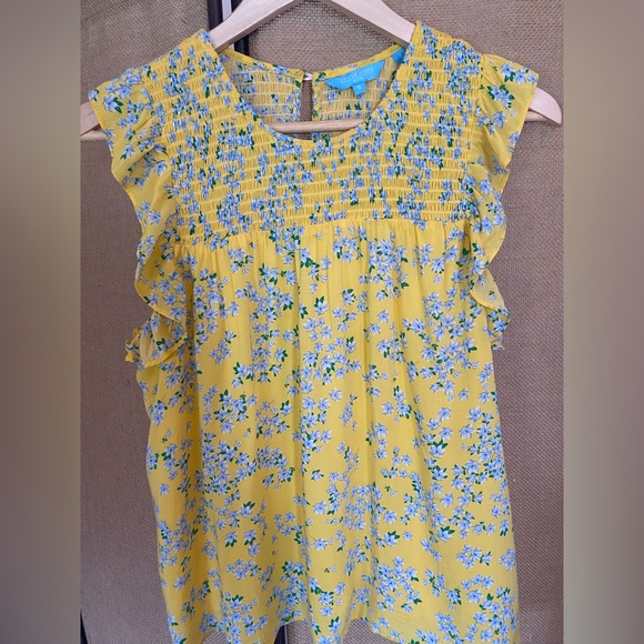 Draper James smocked flutter top - Picture 1 of 3